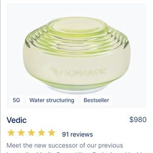 Very Gently Used Somavedic (EMF protection + water structuring)